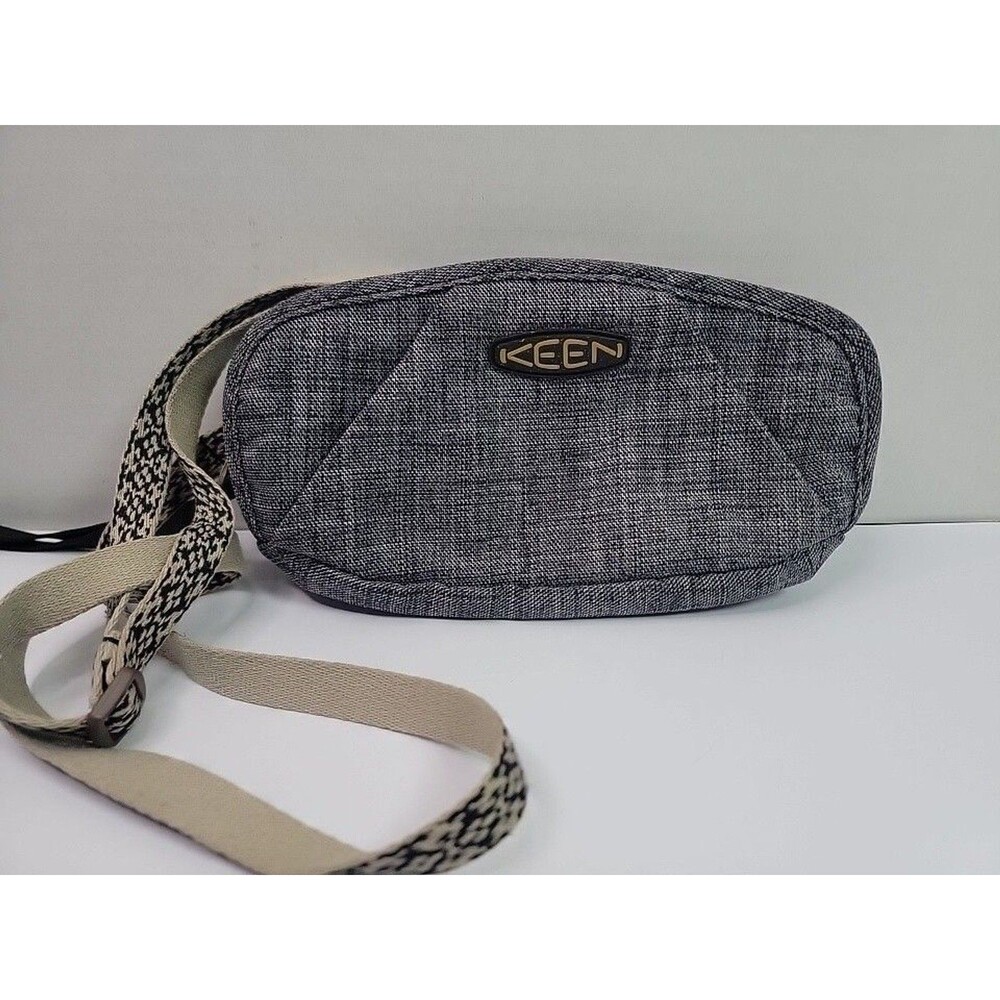 KEEN Gray Crossbody Organizer Bag Small Travel Purse Wallet Shoulder Bag